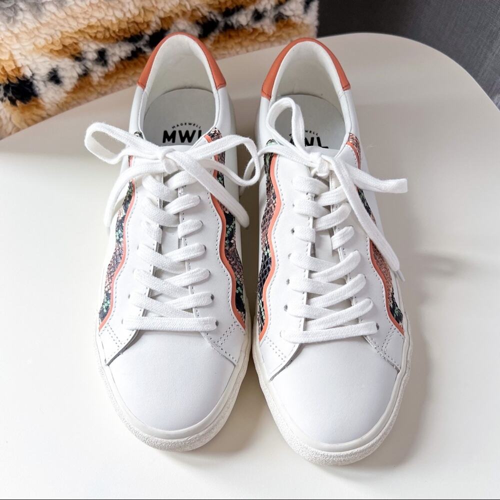 Madewell Sidewalk Papacord Sweet Tulip Low Top Sneakers Women’s Size 9.5 Men’s 8 - Picture 4 of 9